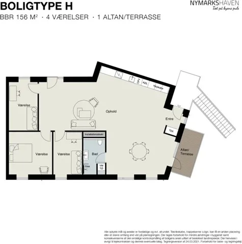 Plaan - Contemporary Apartment with Balcony in Nymarkshaven