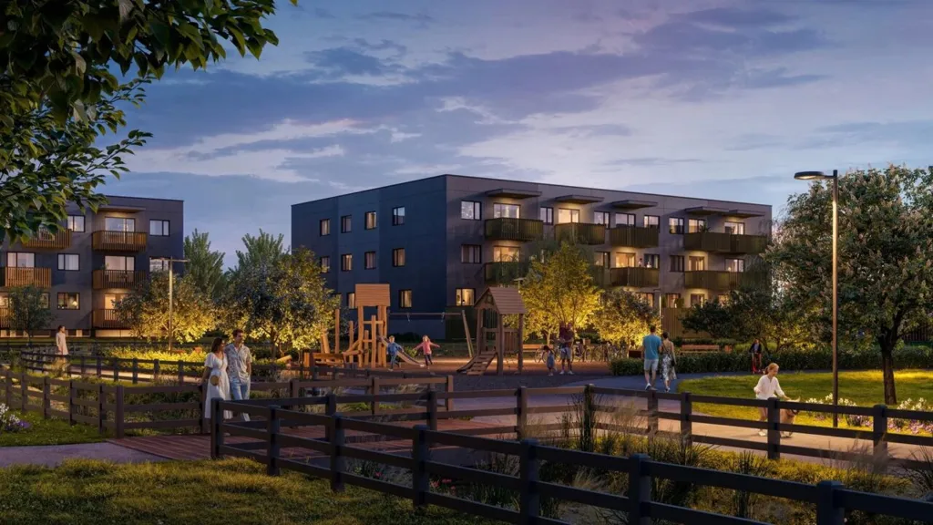 Välivaade - Modern Apartment with Park Access in Väike-Rae