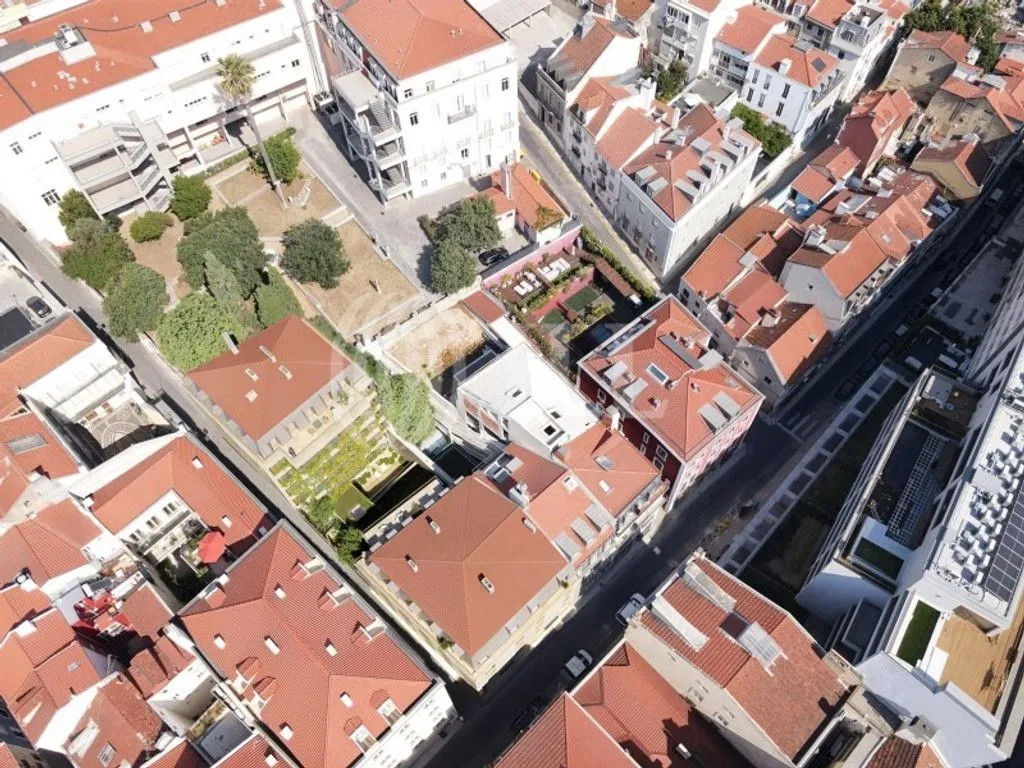Vue aérienne - Luxury Duplex Apartment with Balcony in Lisbon