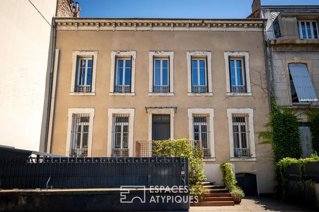 Extérieur - Maison Bourgeoise avec Piscine en Centre-Ville à Valence