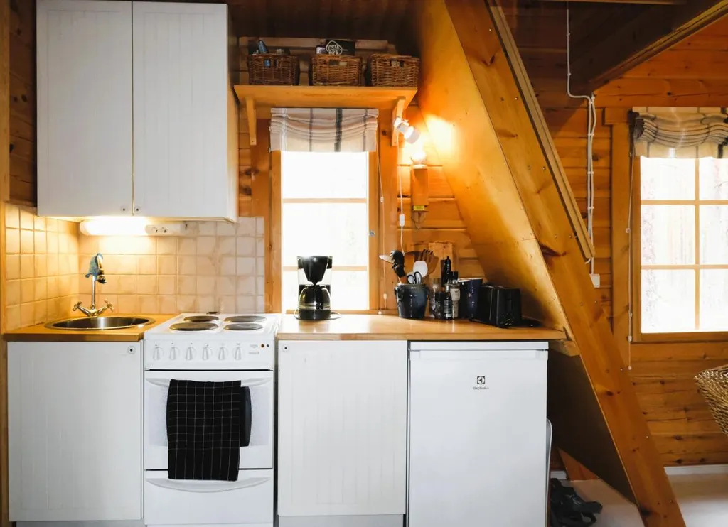 Cuisine - Modern Cabin with Sea View in Oitti