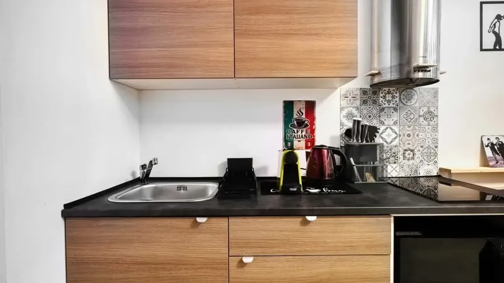 Köök - Loft with Balcony in Cimiano, Milan