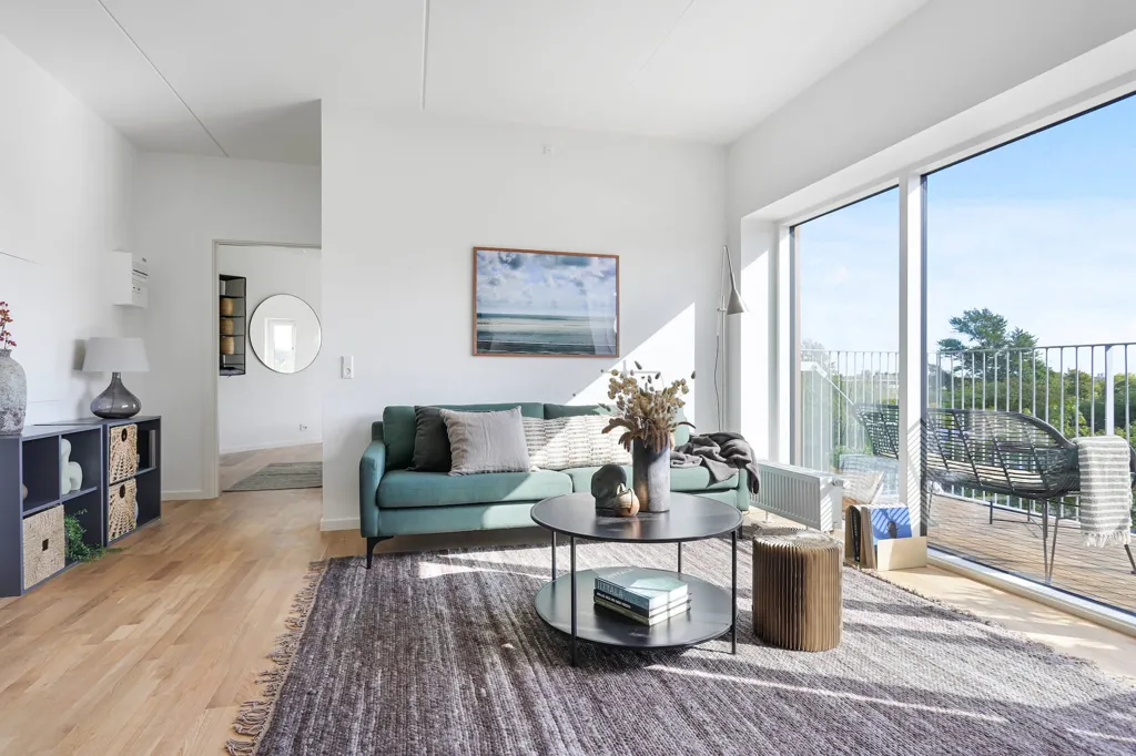 Living Room - Modern Flat with Terrace in Albertslund