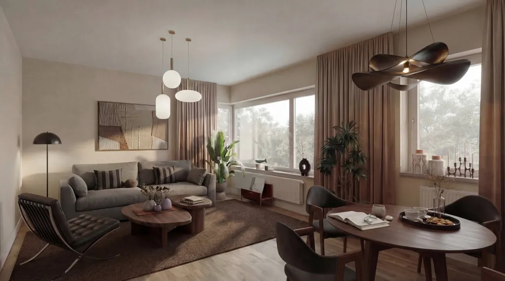 Soggiorno - Modern Apartment with Balcony in Majorna