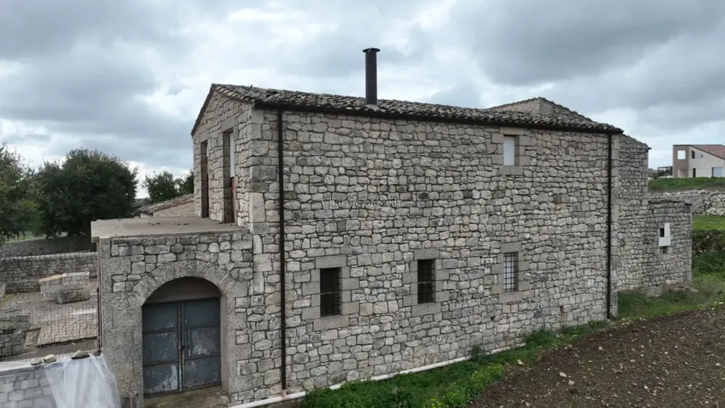 Exterior - Historic Stone Villa with Garden in Modica
