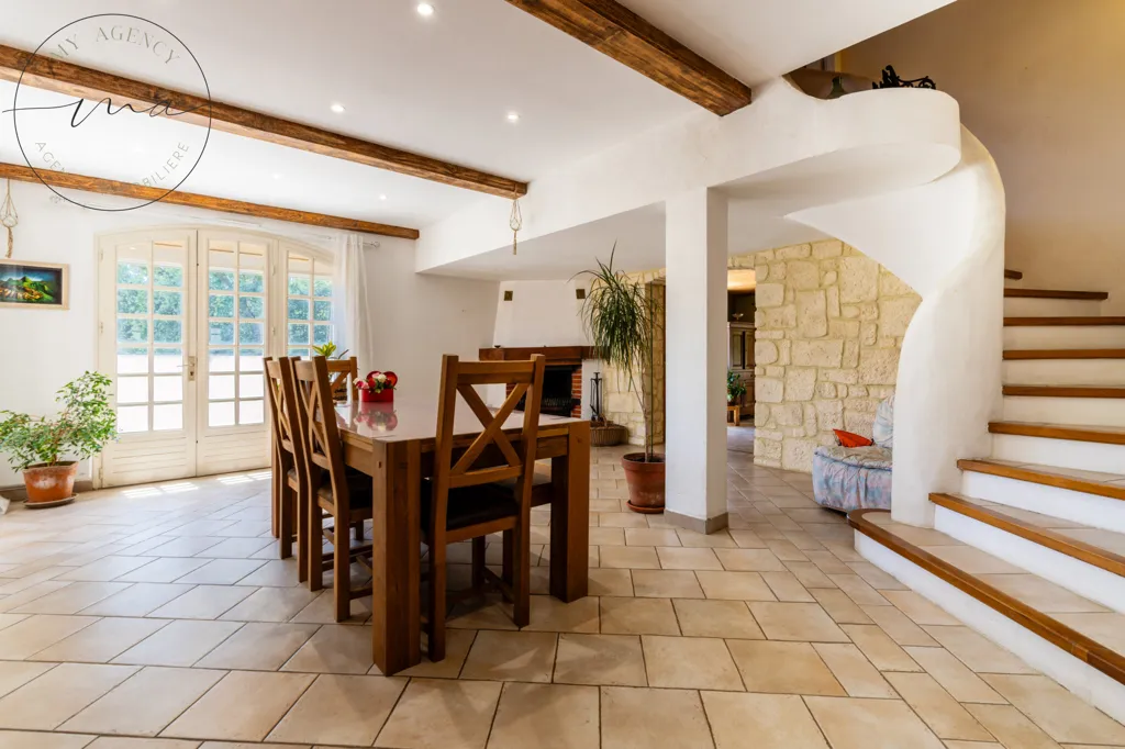 Sala da pranzo - Provençal Style House with Pool in Lignan-sur-Orb