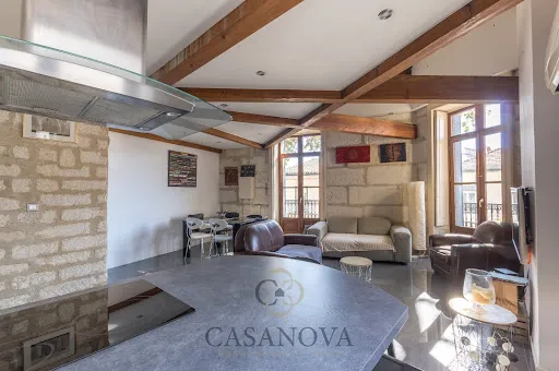 Köök - Luxury Apartment with Balcony in Montpellier Centre