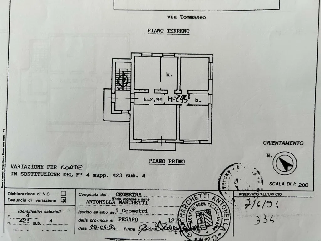 Plan - Spacious Apartment with Balcony in Senigallia