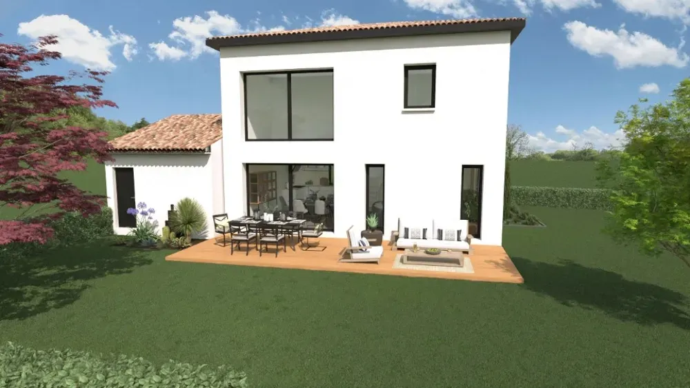New 5-Piece House with Garden in Chamaret