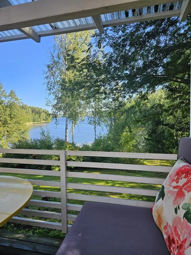 Terrace - Detached House with Lake View in Sysmä