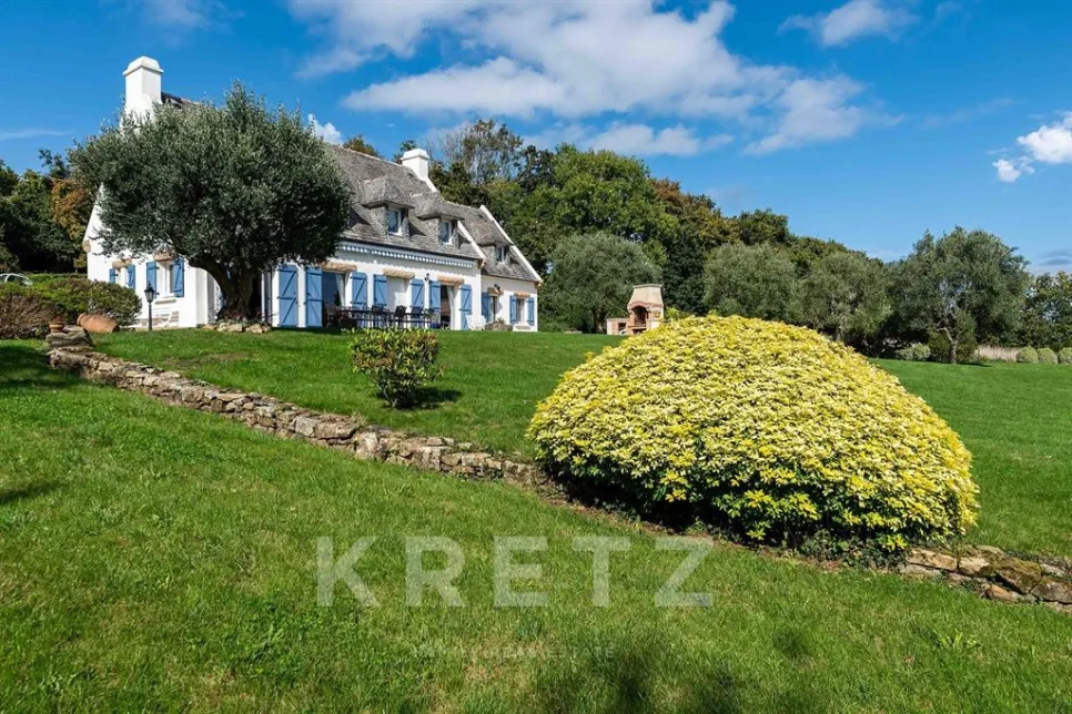 Jardin - Maison Bourgeoise avec Vue Mer à Plougastel
