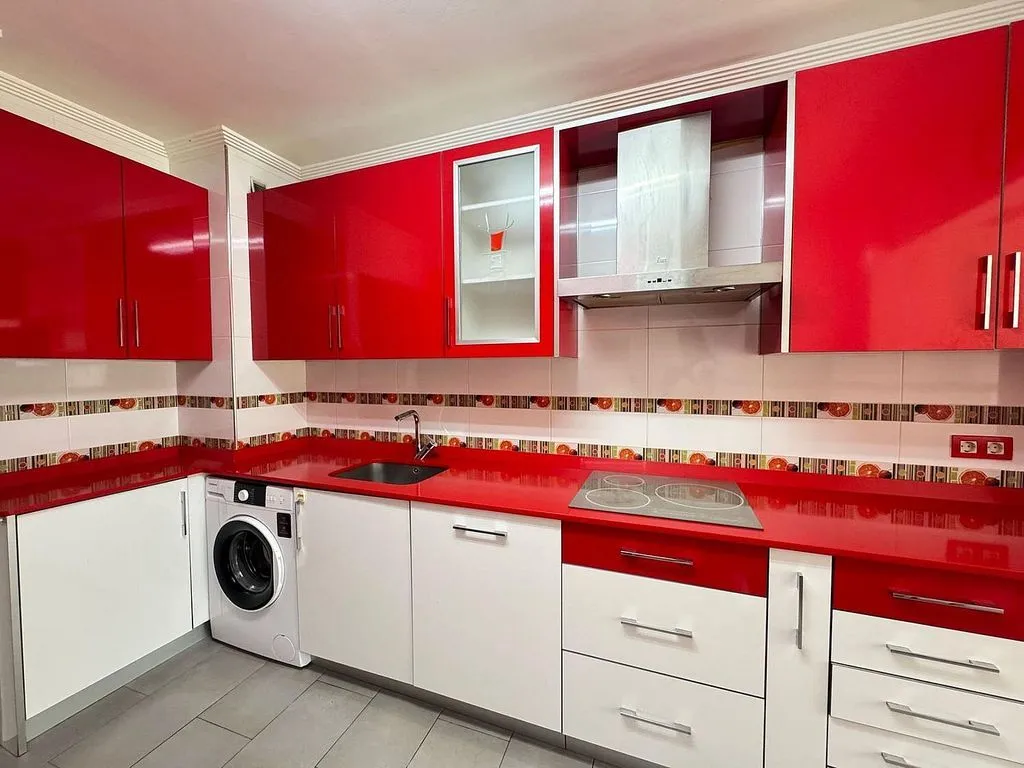 Köök - Apartment with Balcony in Getxo's Polígono Rojo