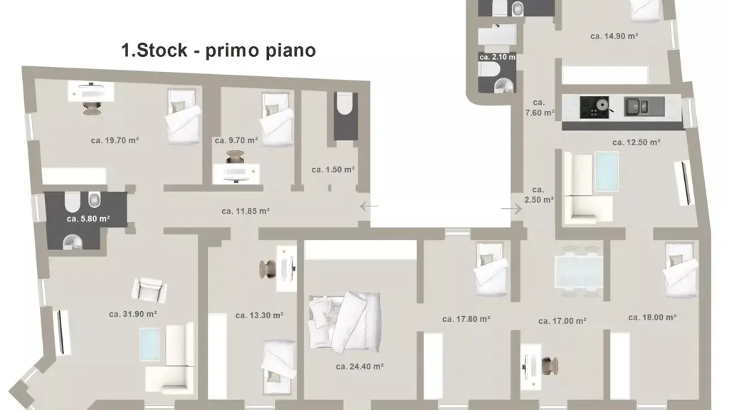 Plaan - Versatile Apartment with Balcony in Bolzano
