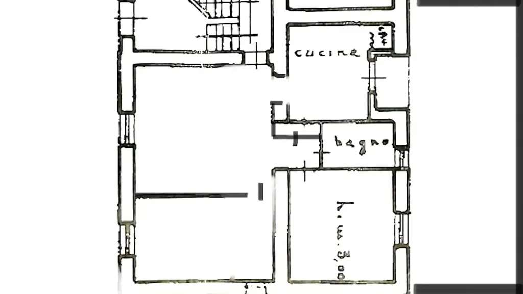 Plaan - Rustic-Style Flat with Veranda in Siracusa
