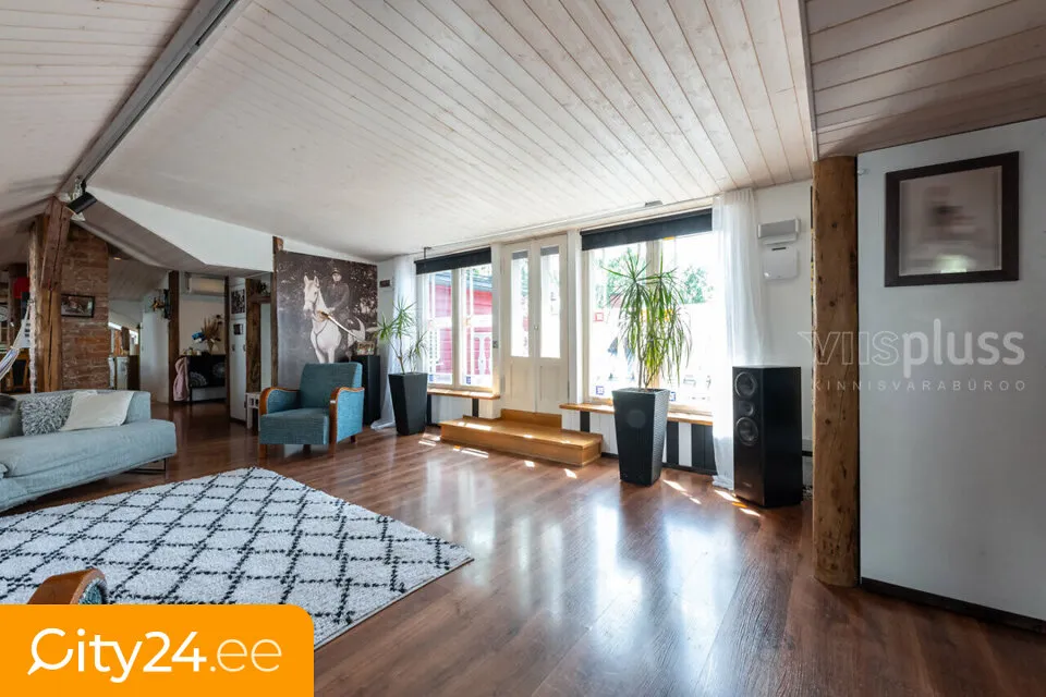 Séjour - Attic Flat with Terrace in Tartu Centre