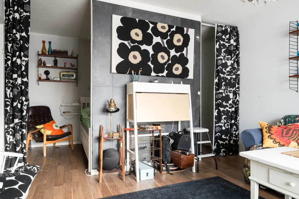 Soggiorno - 1st Floor Apartment with Central Location in Skellefteå