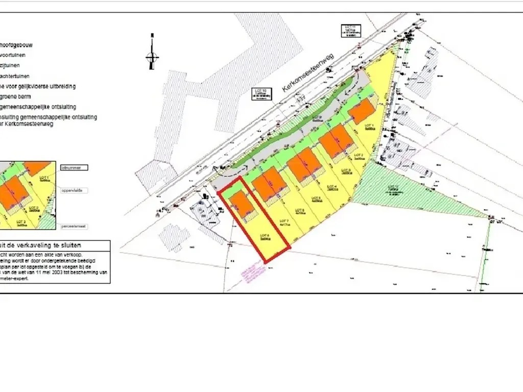 Floor Plan - Building Plot with South Orientation in Boutersem