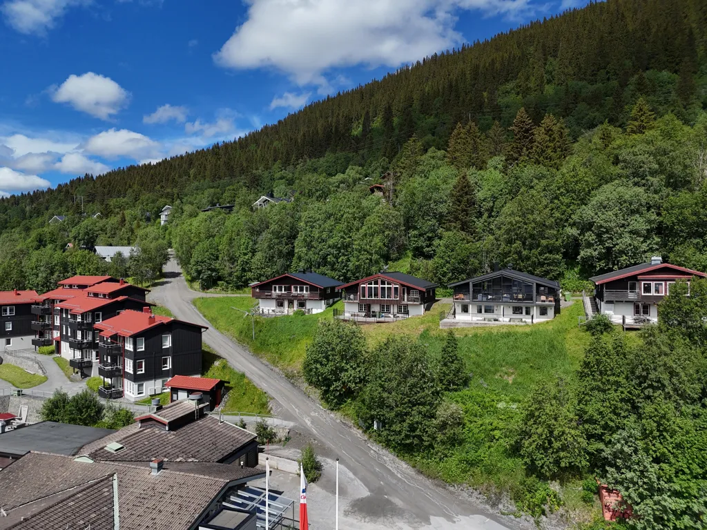 Vue aérienne - Four-Unit Apartment with Lake View in Åre