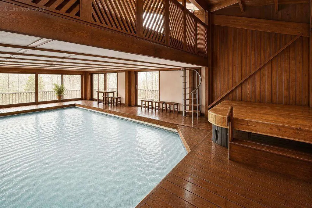 Piscina - 11-Bedroom Chalet with Pool in Ax-les-Thermes