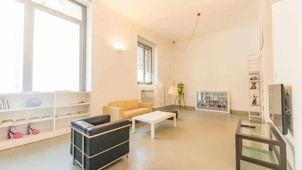 Séjour - Charm Loft with Streetfront Windows in Milan