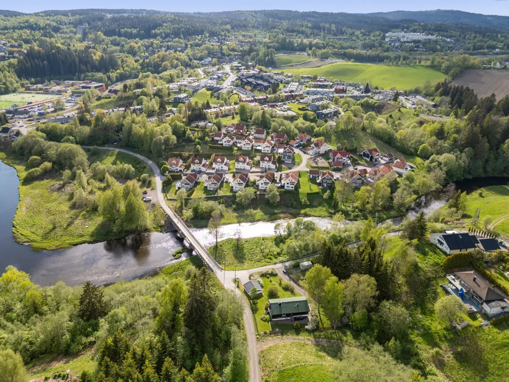 Vue aérienne - Detached House with Double Garage in Nittedal