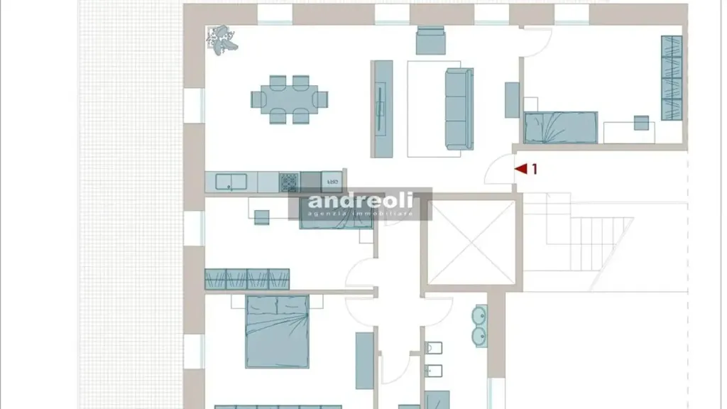 Planimetria - Apartment with Terrace in Jesi Centre