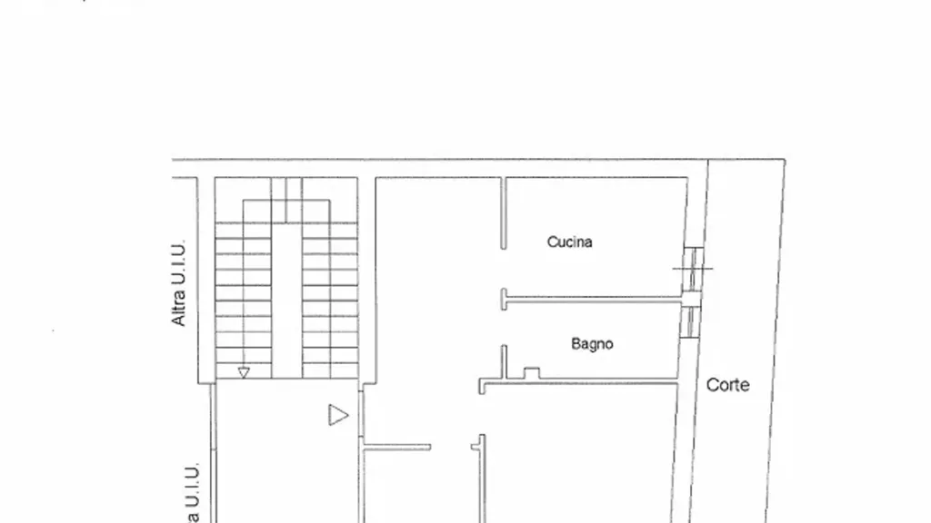 Plaan - Bilocale with Private Garden in Rome