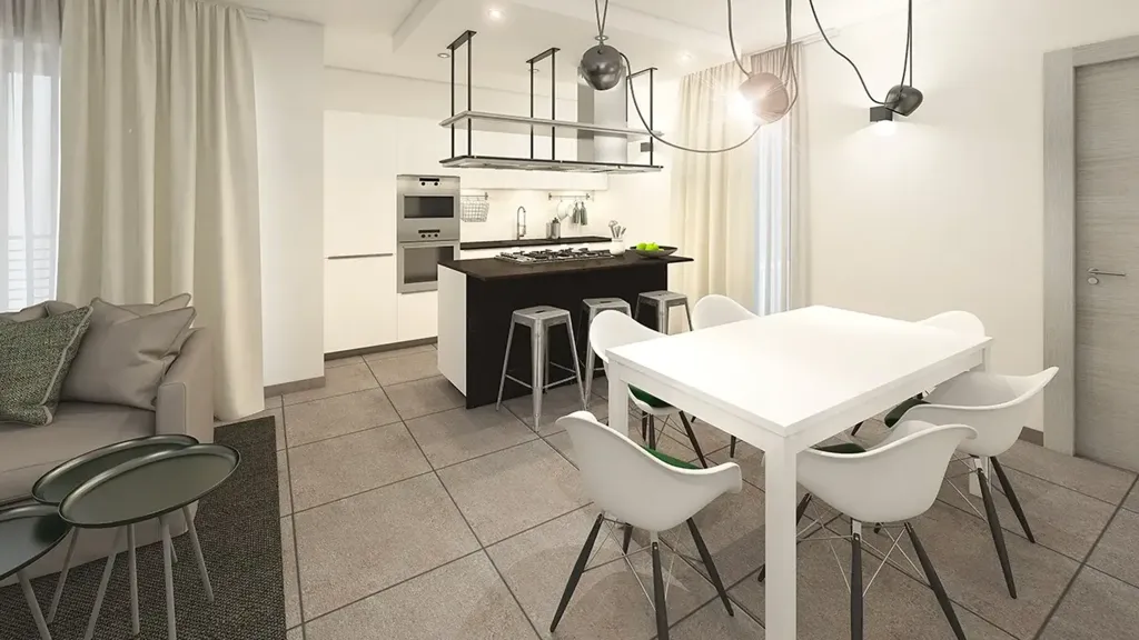 Salle à manger - Modern Bilocale in Florence, Near Piazza Puccini