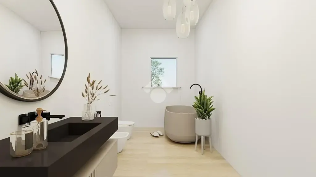 Salles de bain - Four-Room Apartment with Terrace in Milan