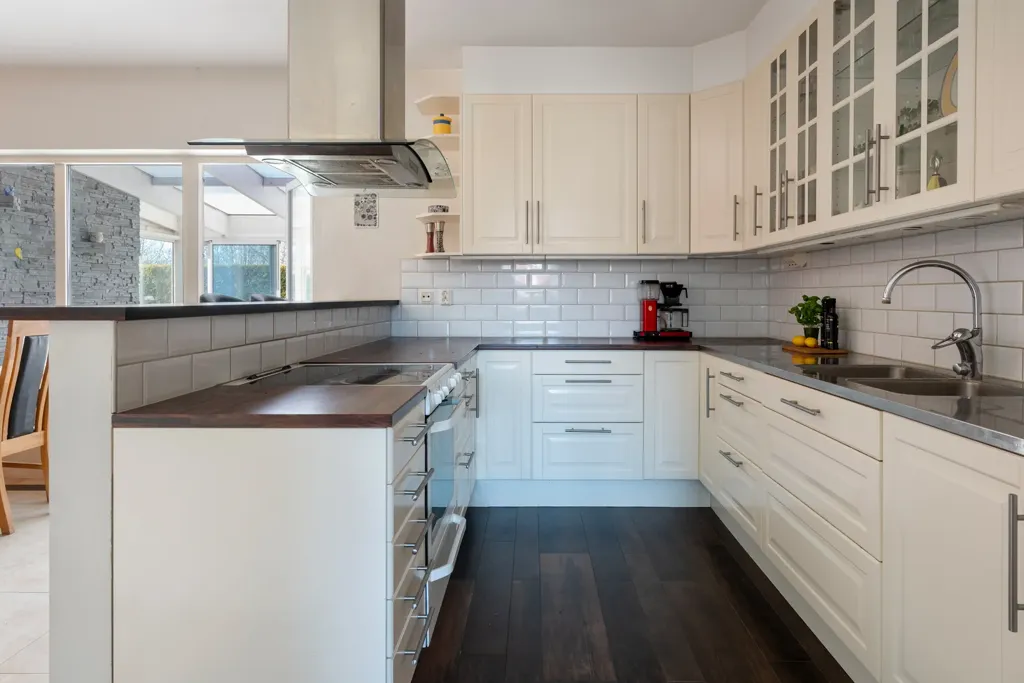 Kitchen - Stonework Villa with Pool in Skegrie