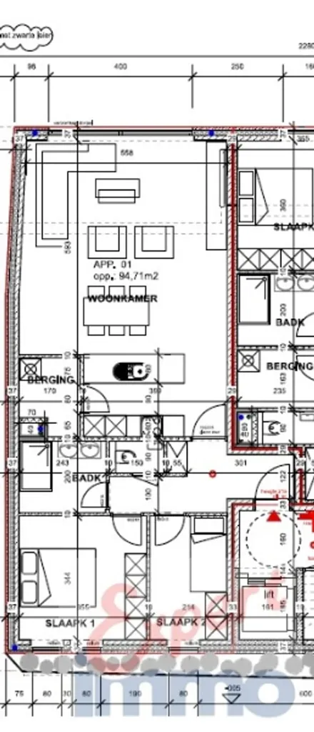 Plaan - Luxury Flat with Terrace in Modern Building