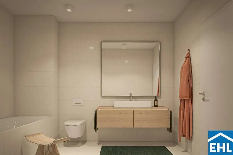 Salles de bain - Modern Apartment with Balcony in Schwechat Centre