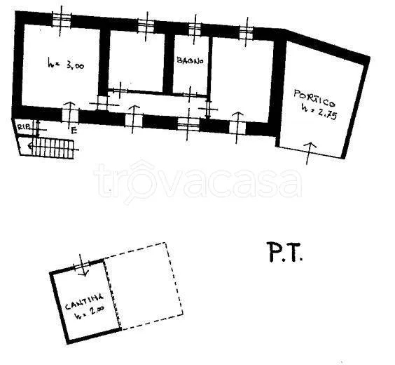 Plan - Duplex Villa with Two Units in Borgo Ticino