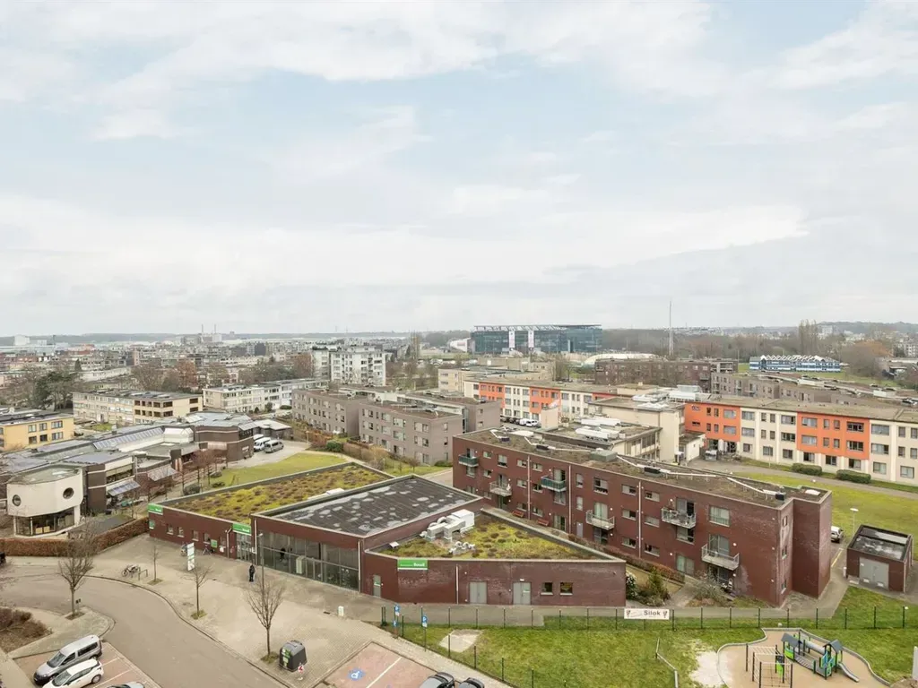 Vue aérienne - Appartement Luminosité avec Terrasse à Deurne
