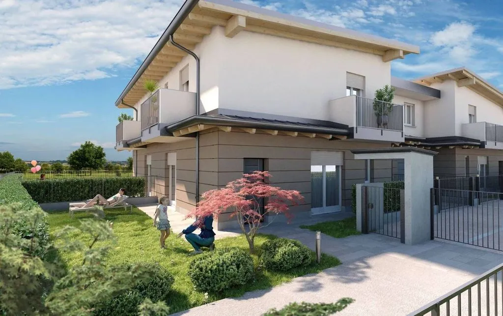 Extérieur - New Villa with Private Garden in Caravaggio