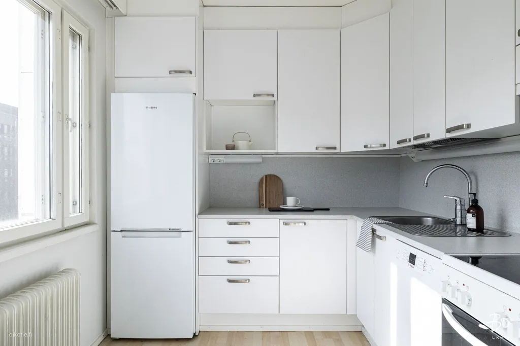 Cuisine - Apartment with Glazed Balcony in Lahti Centre