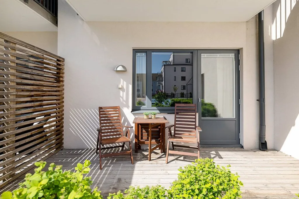 Balcon - Apartment with Garden in Barkarby