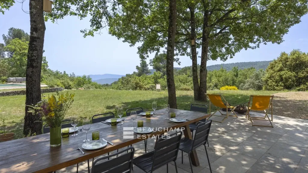 Terrass - Charm Villa with Panoramic View in Bargemon