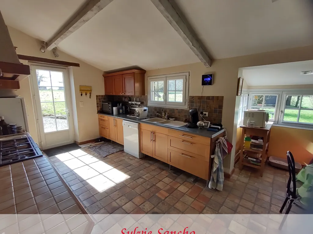 Cuisine - Maison de Campagne avec Piscine à Vicq-Exemplet