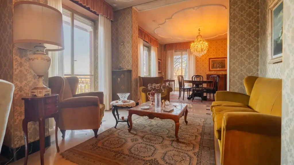 Séjour - Penthouse with Terraces in Torino's Crimea