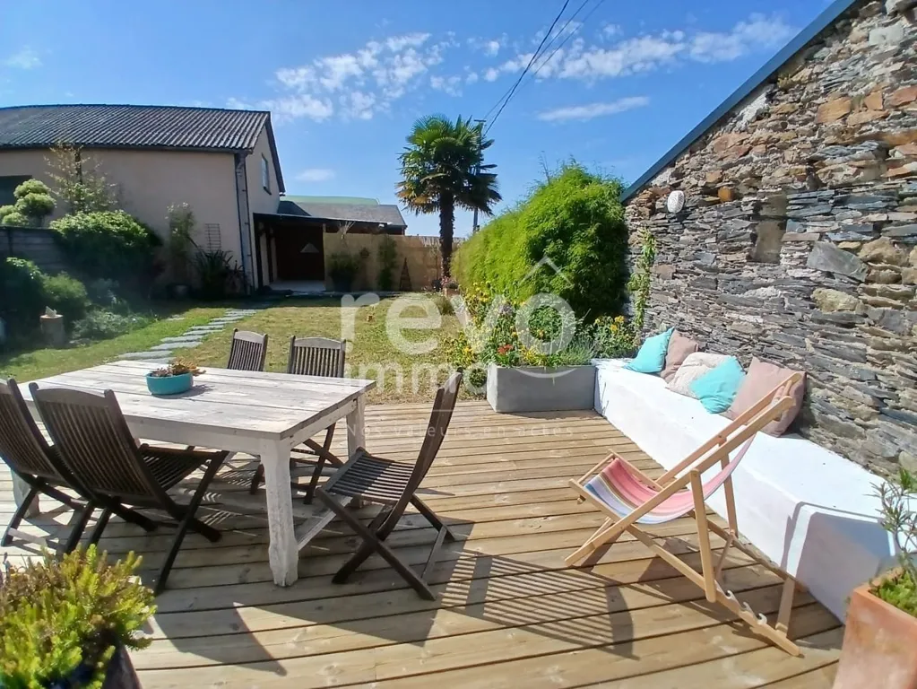 Terrasse - Maison détachée rénovée avec jardin à Ste Gemmes S/Loire