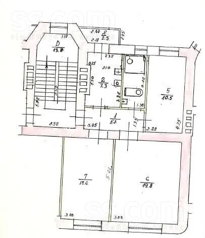 Plaan - Two-Level Apartment in Old Riga