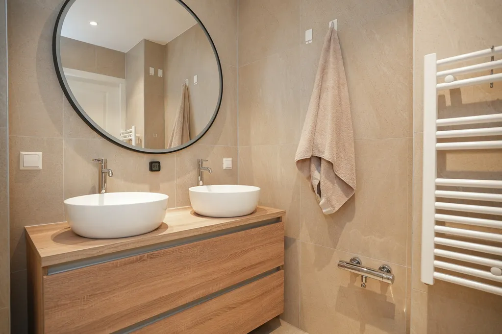 Salles de bain - Apartment with Balcony under Utrecht Dom