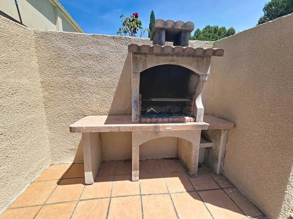 Terrace - Two-Home Property with Panoramic Pool in Uchaux