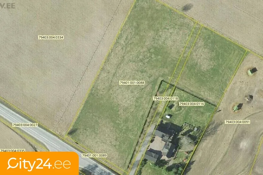 Vista aerea - Plot for Development with Forest View in Tartu