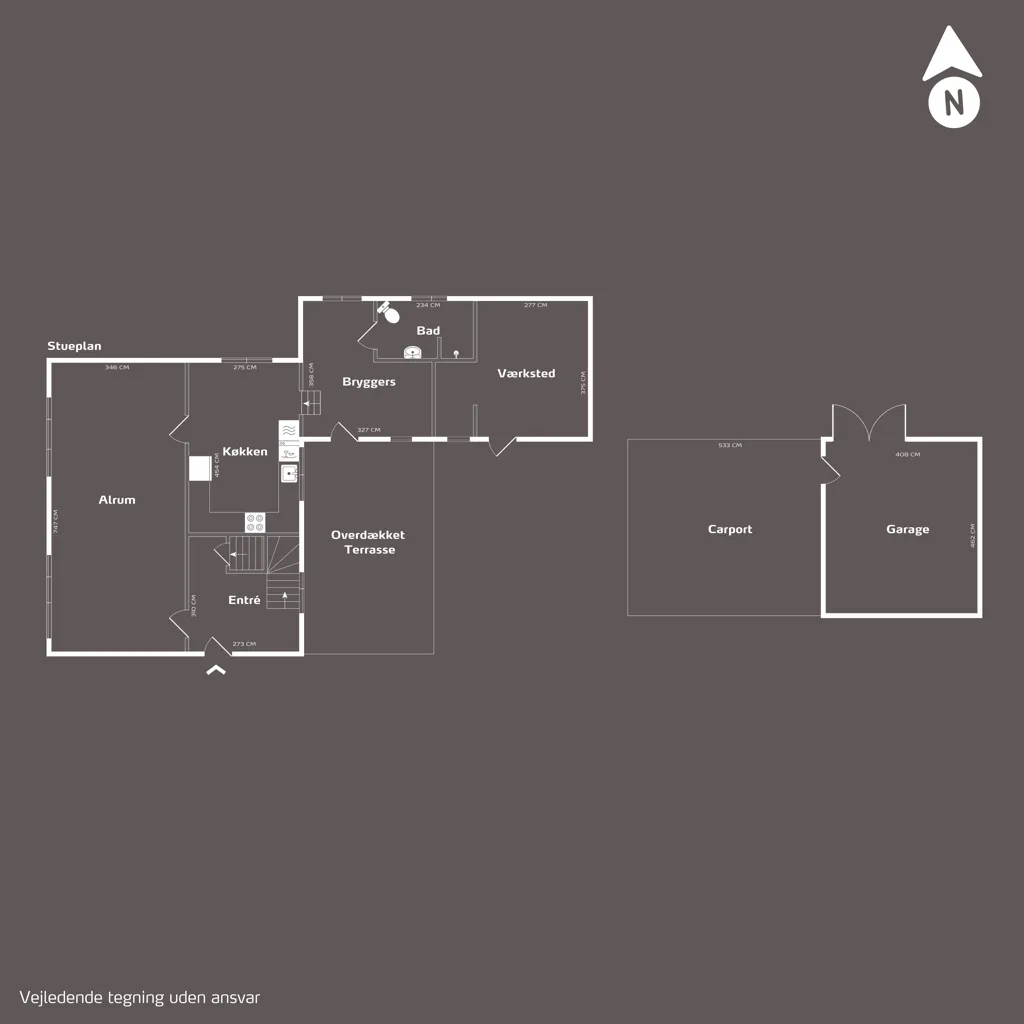 Plan - Villa with Garden View in Glamsbjerg