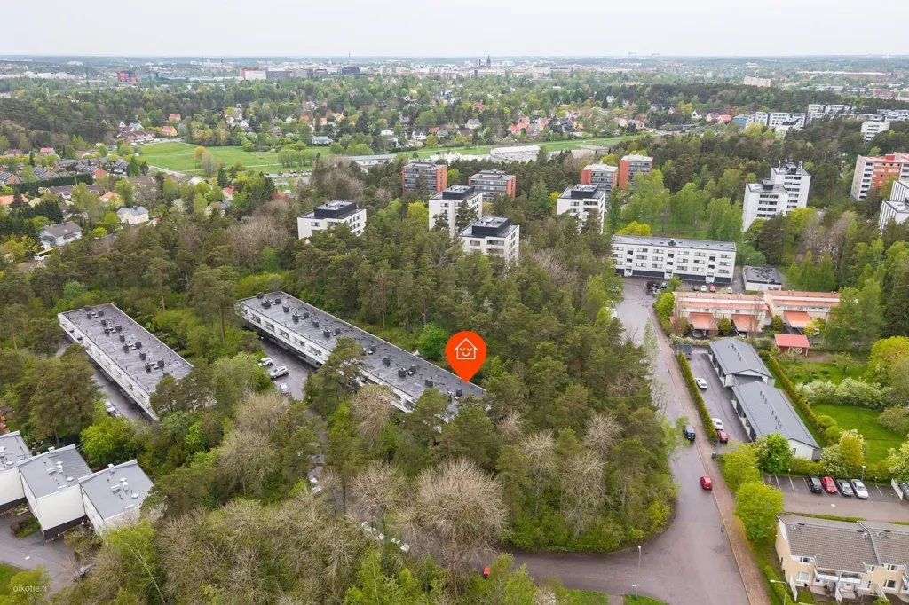 Vue aérienne - Architectural Apartment with Sauna in Turku
