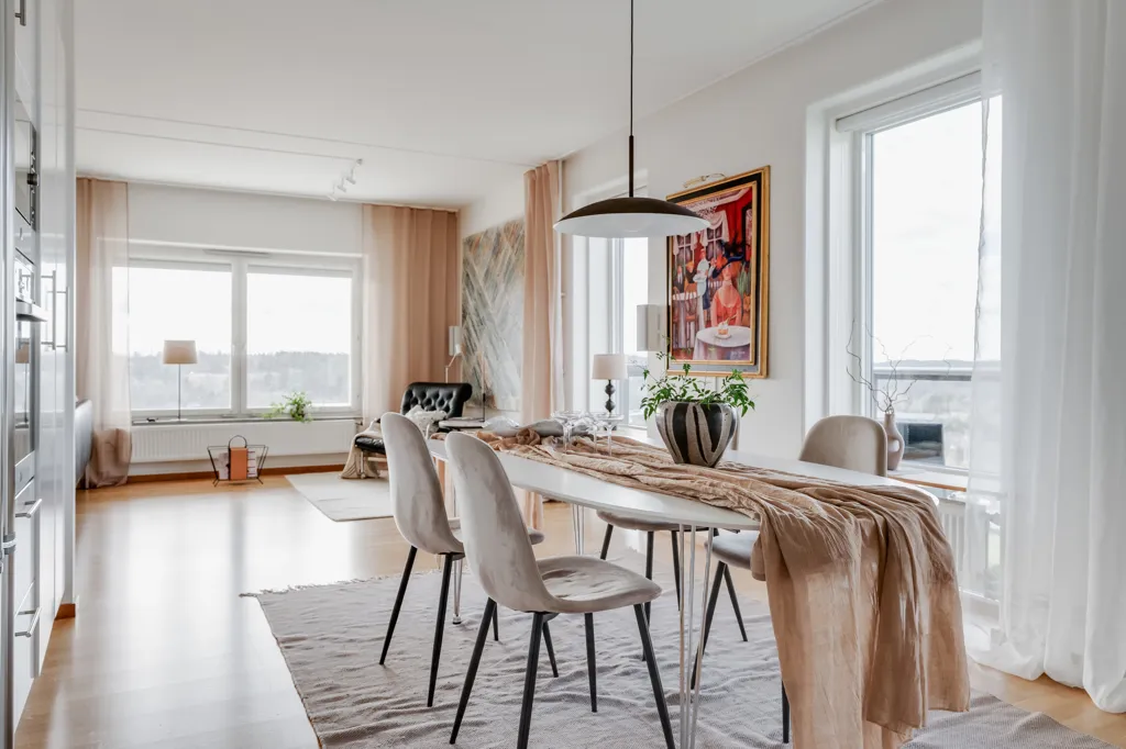 Salle à manger - Corner Penthouse with Panoramic View in Borås
