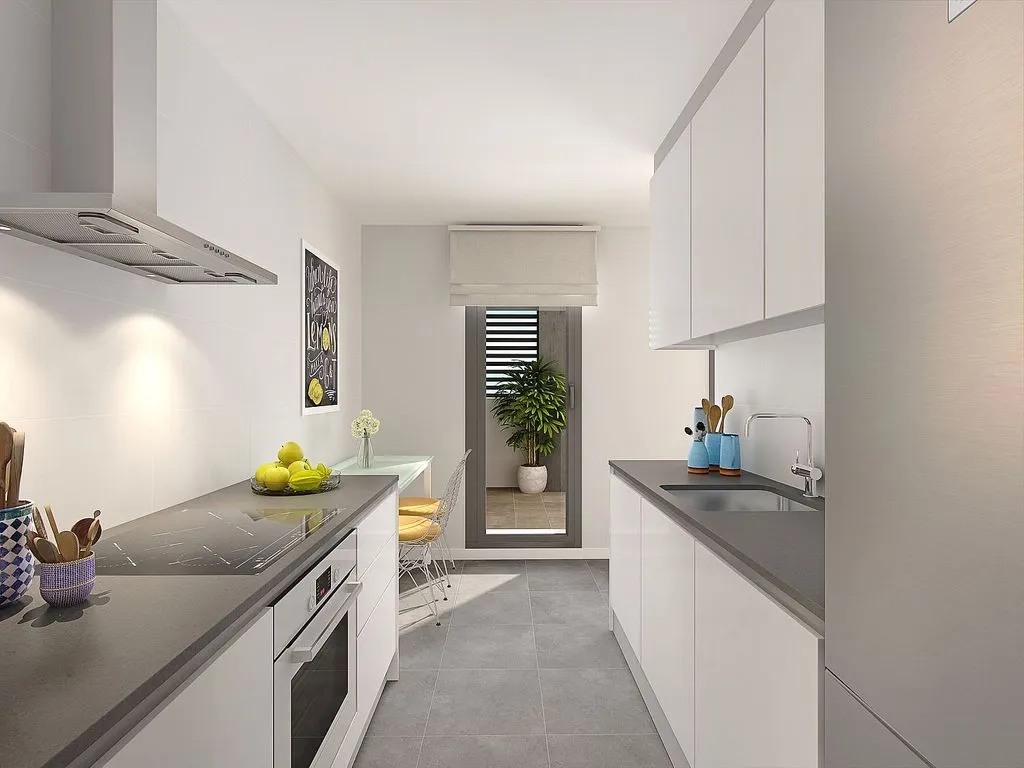Köök - New Flat with Pool in Andalucia Street