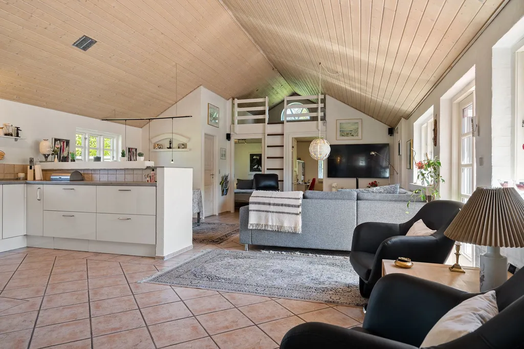 Soggiorno - Summer House with Garden in Hals